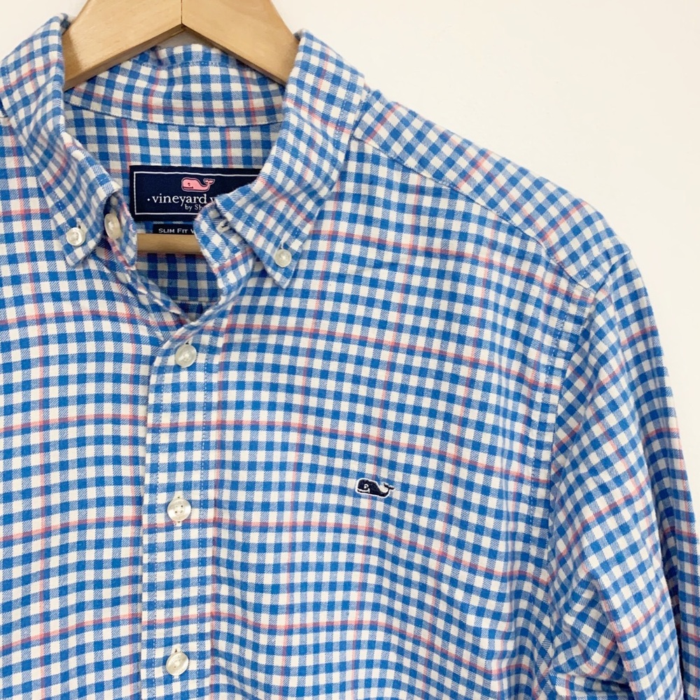Vineyard Vines Flannel Slim fit whale soft Shirt